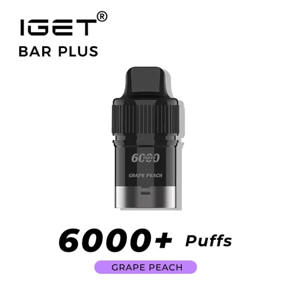 Grape Peach IGET Bar Plus Pod